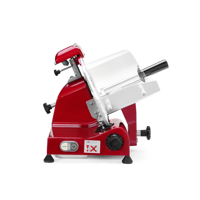 Trancheuse professionnelle Profi Line lame &Oslash; 250 mm rouge pour charcuterie et viande - Hendi
