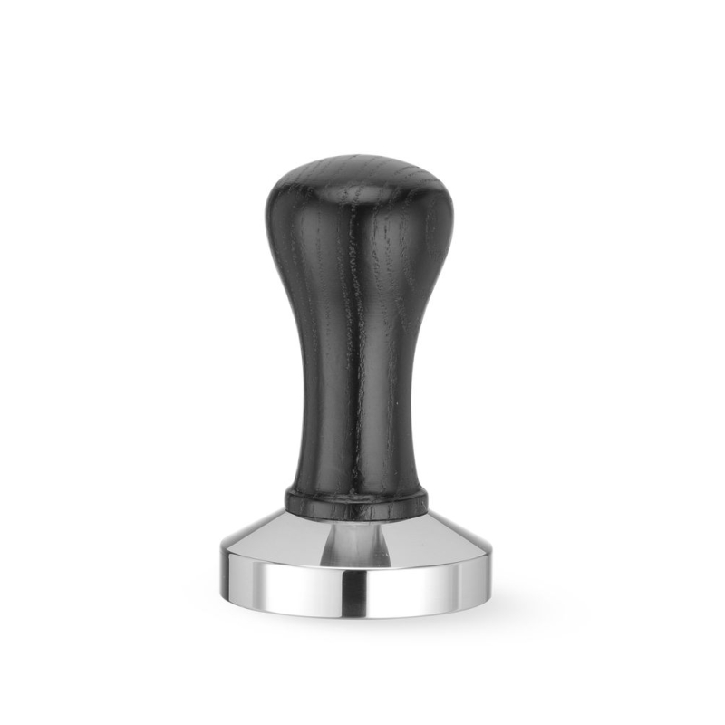 Tamper &agrave; caf&eacute; professionnel en inox avec manche en bois ⌀58mm - Hendi