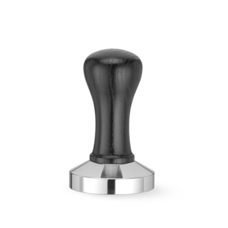Tamper &agrave; caf&eacute; professionnel en inox avec manche en bois ⌀58mm - Hendi