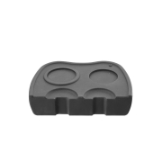 Tapis de Tassage Double en Silicone pour 2 Porte-Filtres et Tampers - Hendi