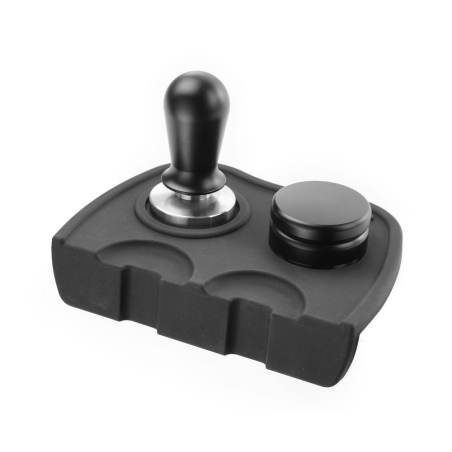 Tapis de Tassage Double en Silicone pour 2 Porte-Filtres et Tampers - Hendi