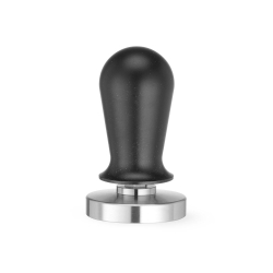 Tamper &agrave; caf&eacute; inox &agrave; ressort, manche aluminium noir, ⌀58mm - Hendi