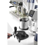 Tamper &agrave; caf&eacute; inox &agrave; ressort, manche aluminium noir, ⌀58mm - Hendi