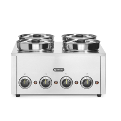 Thermo-syst&egrave;me &eacute;lectrique professionnel 4 bacs inox, 16L, 800W - Hendi