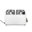 Thermo-syst&egrave;me &eacute;lectrique professionnel 4 bacs inox, 16L, 800W - Hendi