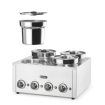 Thermo-syst&egrave;me &eacute;lectrique professionnel 4 bacs inox, 16L, 800W - Hendi