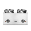 Bain-marie professionnel 8L double, 2x4L, 400W, en acier inoxydable - Hendi