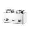 Bain-marie professionnel 8L double, 2x4L, 400W, en acier inoxydable - Hendi