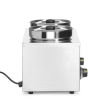 Bain-marie professionnel 8L double, 2x4L, 400W, en acier inoxydable - Hendi
