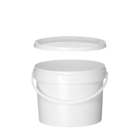 Seau de Collecte de Graisse HENDI 11,5L Blanc, &Oslash;300mm, Avec Couvercle - Hendi