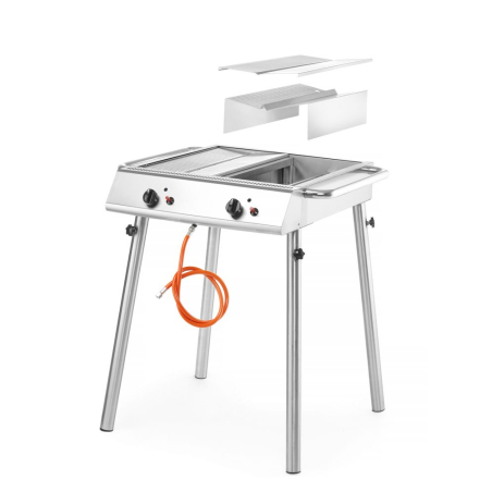 Barbecue Gril &agrave; Gaz Xantos 9,5kW 770x710x870mm Propane - Hendi