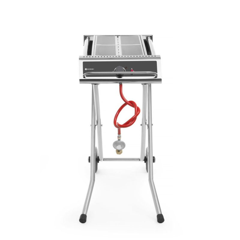 Barbecue Grill &agrave; Gaz Propane Powergrill Xenon Pro 7,5kW avec Support Pliable - Hendi