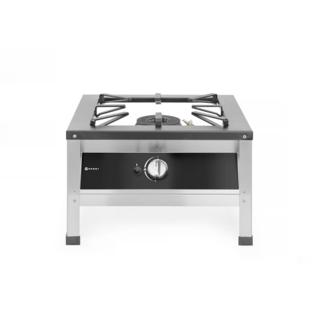 R&eacute;chaud &agrave; gaz Kitchen Line XL professionnel inox 10,8kW avec thermocouple et allumage &eacute;lectronique - Hendi