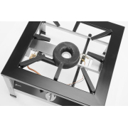 R&eacute;chaud &agrave; gaz Kitchen Line XL professionnel inox 10,8kW avec thermocouple et allumage &eacute;lectronique - Hendi