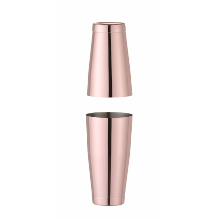 Shaker Boston Tin-on-Tin Cuivre Poli BarUp 0,8L, &Oslash;90x270mm - Hendi