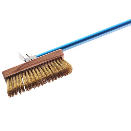 Brosse laiton, tete orientable aluminium anodis&eacute; pour four - Diamond - AC-SP