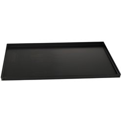 Plaque en t&ocirc;le noire 600x400 bord droit 20 mm - Diamond - PLQ-60/20
