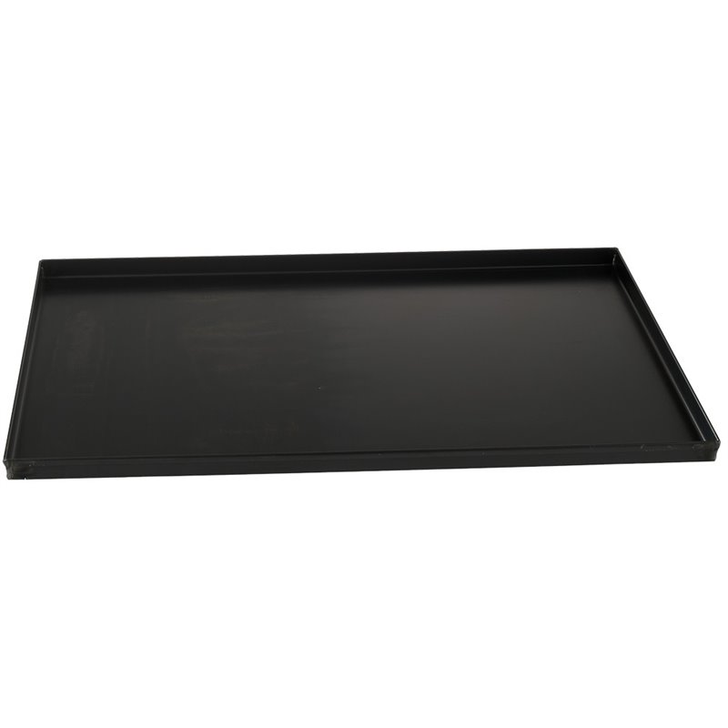 Plaque en t&ocirc;le noire 600x400 bord droit 20 mm - Diamond - PLQ-60/20