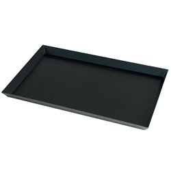 Plaque en t&ocirc;le noire 600x400 bord  &eacute;vas&eacute; 30 mm - Diamond - PLQ-60/30