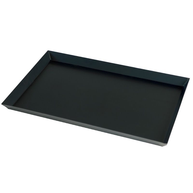 Plaque en t&ocirc;le noire 600x400 bord  &eacute;vas&eacute; 30 mm - Diamond - PLQ-60/30