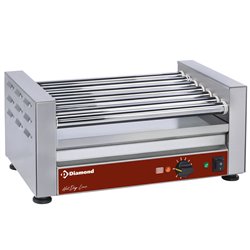 Grill saucisses &eacute;lectrique &agrave; 7 rouleaux - Diamond - CSX/7R-N