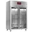 Armoire frigorifique ventil&eacute;e 1400 Lit. 2 portes vitr&eacute;es (GN 2/1),  sur roues - Diamond - ID140/R9G
