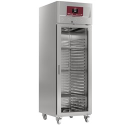 Armoire de cong&eacute;lation ventil&eacute;e 700 Lit. 1 porte vitr&eacute;e GN 2/1,  sur roues - Diamond - IE70/R9G