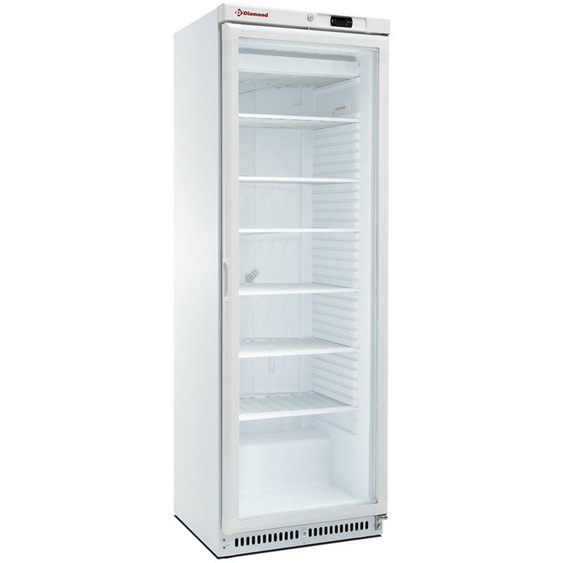 Armoire cong&eacute;lateur statique, vitr&eacute;e, 400 litres. blanc - Diamond - NFT402-R2/G