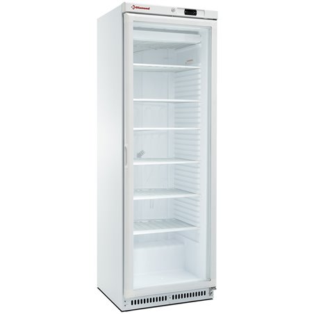 Armoire cong&eacute;lateur statique, vitr&eacute;e, 400 litres. blanc - Diamond - NFT402-R2/G