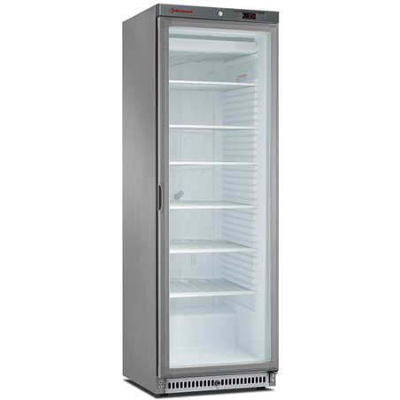 Armoire cong&eacute;lateur statique, vitr&eacute;e, 400 litres. acier inox - Diamond - NFT402-R2X/G