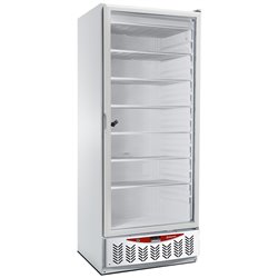 Cong&eacute;lateur statique, porte vitr&eacute;e, 525 litres, GN2/1+600x400, blanc - Diamond - NFT55-R2G