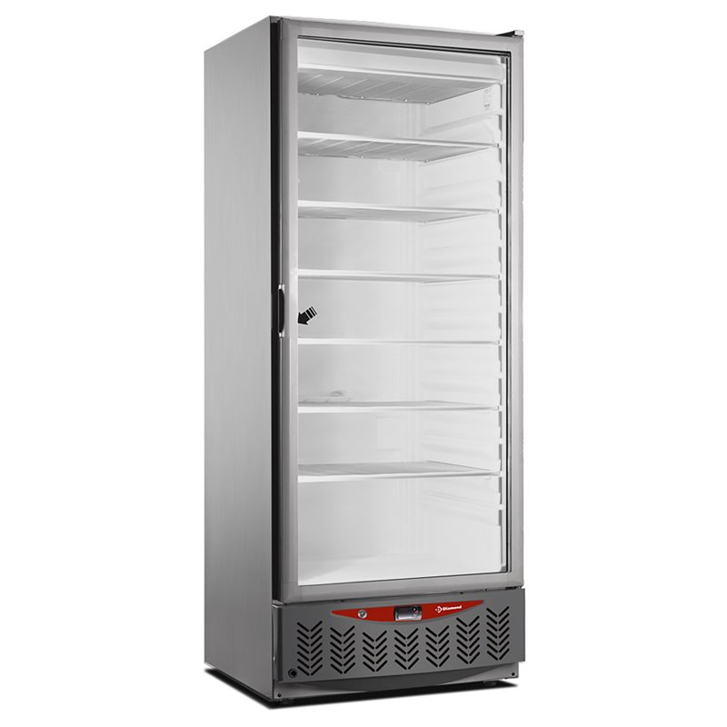 Cong&eacute;lateur statique, vitr&eacute;e, 525 litres, GN2/1+600x400, inox - Diamond - NFT55/X-R2G