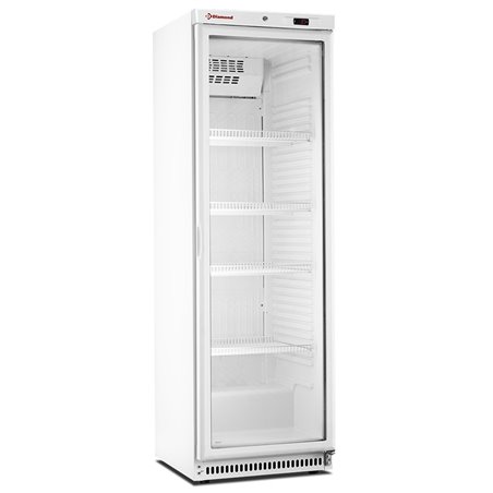 Armoire frigorifique, vitr&eacute;e, ventil&eacute;e, 400 Lit. blanc - Diamond - PFV402-R6/G
