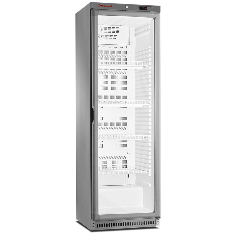 Armoire frigorifique, vitr&eacute;e, ventil&eacute;e, 400 Lit. acier inox - Diamond - PFV402-R6X/G