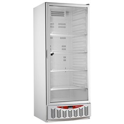 Frigo ventil&eacute;, porte vitr&eacute;e, 525 litres, GN2/1+600x400, blanc - Diamond - PFV55-R6G
