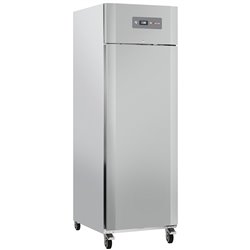 Armoire cong&eacute;lateur ventil&eacute;e 600 Lit. 1 porte GN 2/1, sur roues, 2 avec freins - Diamond - WR-GN06-1B