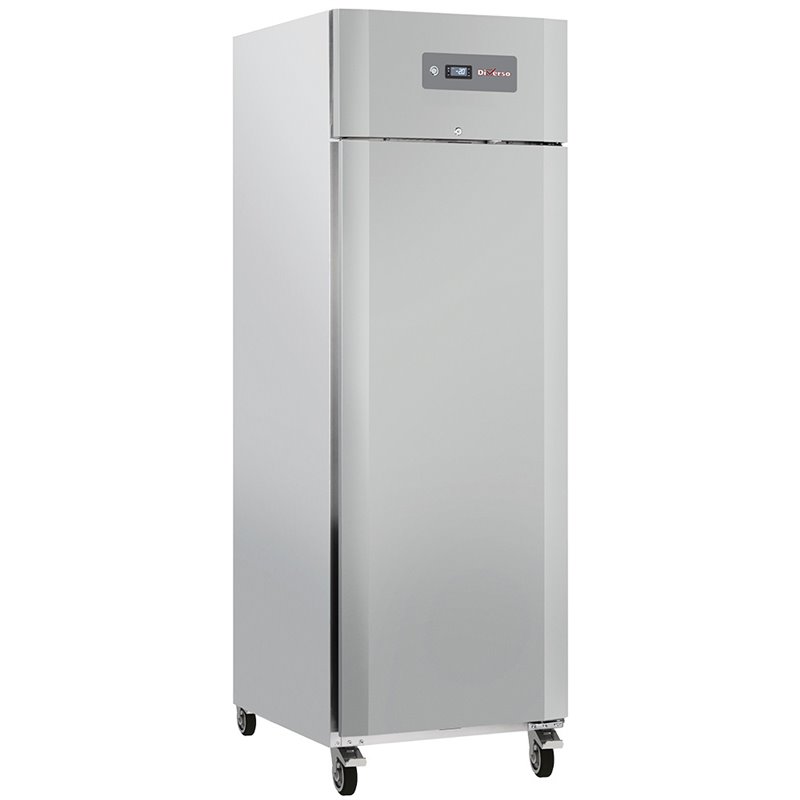 Armoire frigorifique ventil&eacute;e 600 Lit. 1 porte GN 2/1, sur roues, 2 avec freins - Diamond - WR-GN06-1N