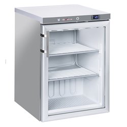 Cong&eacute;lateur statique, porte vitr&eacute;e, 200 litres - acier inox - Diamond - WR-NG21-XV