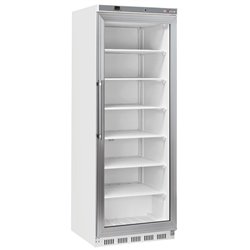 Armoire cong&eacute;lateur, porte vitr&eacute;e, statique, 400 litres - Blanc - Diamond - WR-NG41-LV