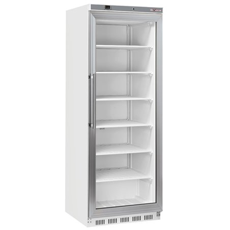 Armoire cong&eacute;lateur, porte vitr&eacute;e, statique, 400 litres - Blanc - Diamond - WR-NG41-LV
