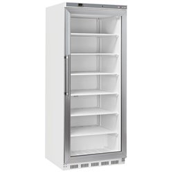 Armoire cong&eacute;lateur, porte vitr&eacute;e, statique, 600 litres - Blanc - Diamond - WR-NG61-LV