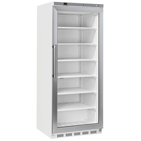 Armoire cong&eacute;lateur, porte vitr&eacute;e, statique, 600 litres - Blanc - Diamond - WR-NG61-LV