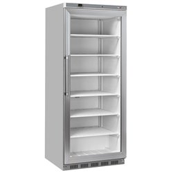 Armoire cong&eacute;lateur, porte vitr&eacute;e, statique, 600 litres - Acier inox - Diamond - WR-NG61-XV