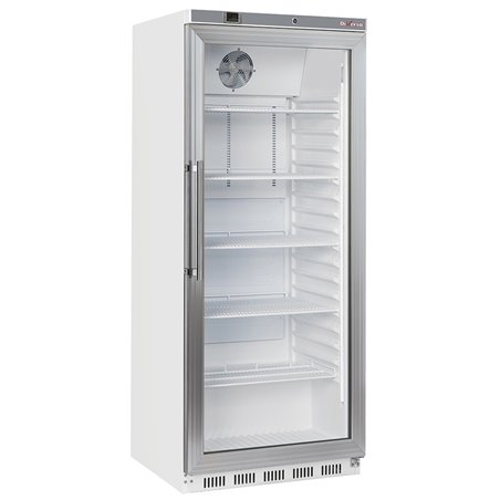 Armoire frigorifique GN 2/1, porte vitr&eacute;e, ventil&eacute;e, 600 Litres - blanc - Diamond - WR-PG61-LG