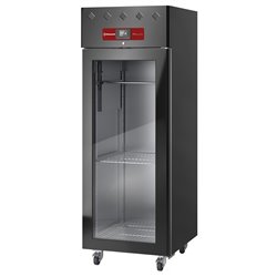 Armoire de maturation dry aging pour viande 600 Lit. ventil&eacute;e, 1 porte vitr&eacute;e, 20xGN 2/1 BLACK - Diamond - AL4S/FGCB