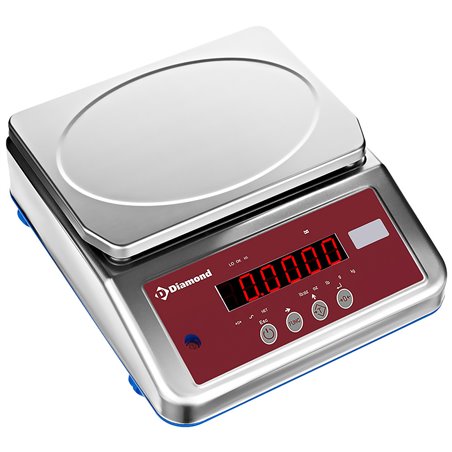 Balance &eacute;lectronique inox, 16Kg x 1g - Diamond - BAL68/16-1