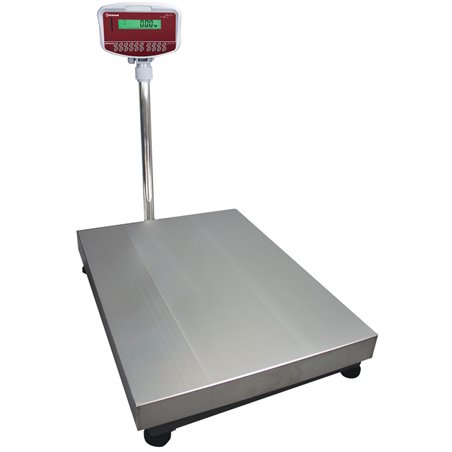 Bascule &eacute;lectronique inox avec colonne ,150Kg x 10g - Diamond - BSC/150-10