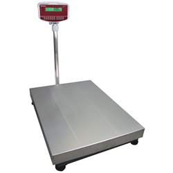 Bascule &eacute;lectronique inox avec colonne, 300Kg x 20g - Diamond - BSC/300-20