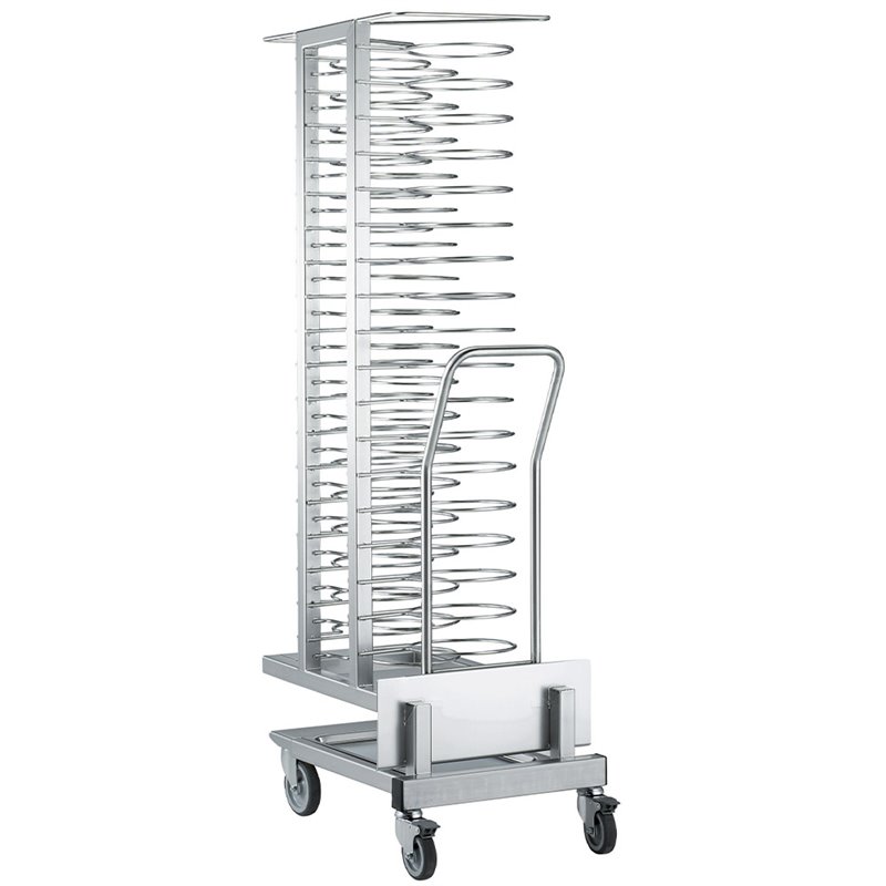 Chariot et chargeur amovible, pour 54 assiettes (&oslash; 300 mm), four 20x GN 1/1 (espace 74 mm) - Diamond - AC/2A20-5474-X
