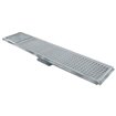 Caniveau de sol inox 1200x300, sortie lat&eacute;rale - Diamond - GS123-H